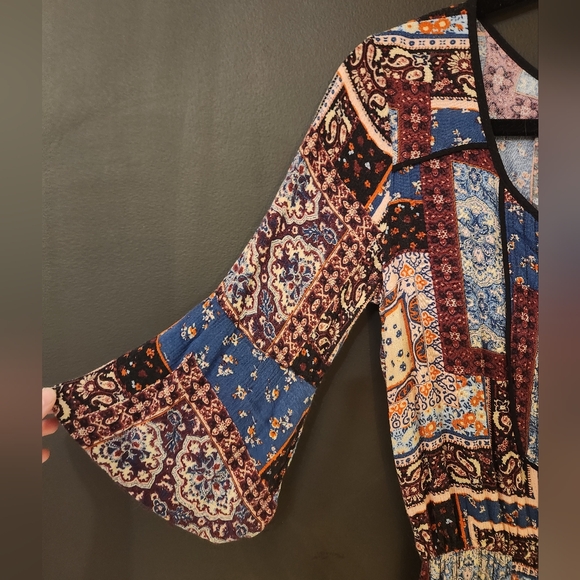 American Eagle Patchwork Paisley Maxi Dress - Picture 6 of 12